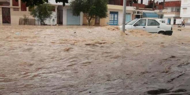 صورة تعليق الدراسة بالمؤسسات التعليمية بإقليم تارودانت والبحث لا يزال جاريا عن المفقودين